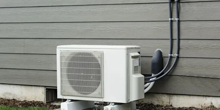 condenser mounted to wall