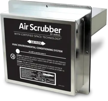 Air Scrubber Air Cleaner to clean the air in an HVAC system