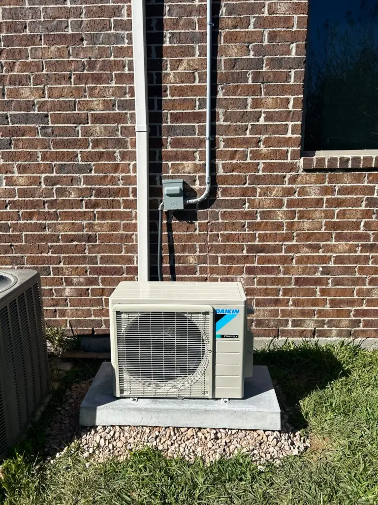 Mini split outdoor unit placement