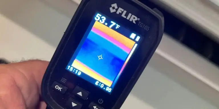 Temperature check during an HVAC System Diagnostic