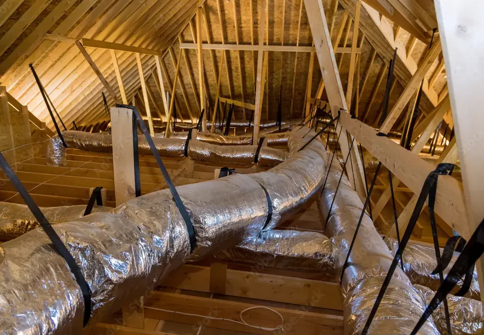 efficient heating and air conditioning ductwork
